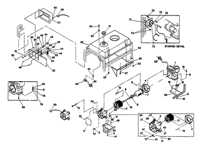 Part Location Diagram of 93437 Briggs and Stratton Stator Assembly